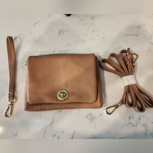 CHARMING CHARLIE'S Mini Crossbody Purse in Tan EUC